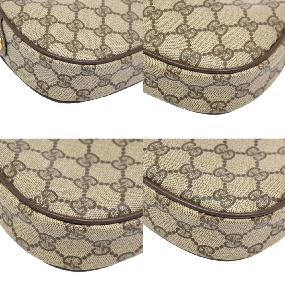 GUCCI GG Pattern Sherry Line Mini Shoulder Bag PVC Leather Beige Brown - Picture 5 of 14